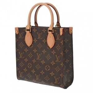 Louis Vuitton Plat Handbag Monogram Brown Sac Tote Canvas